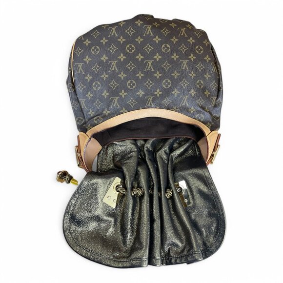 Louis Vuitton Monogram Kalahari GM Hobo Beaded Rope Shoulder Bag Metallic LV EUC - Picture 12 of 16